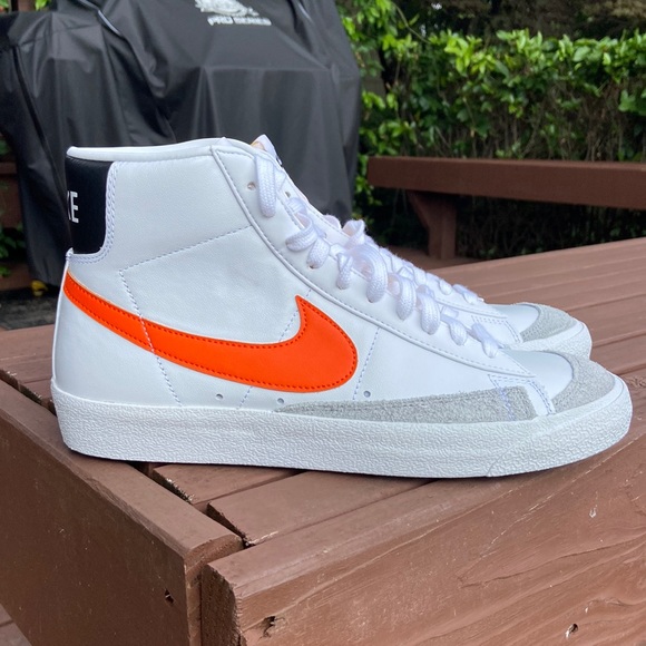 Nike Shoes - Nike Blazer Mid ‘77 Vintage White/Orange Women’s Size 11 Sneakers